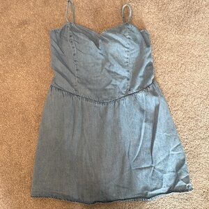 Only worn once denim, Hollister dress size extra large with pockets